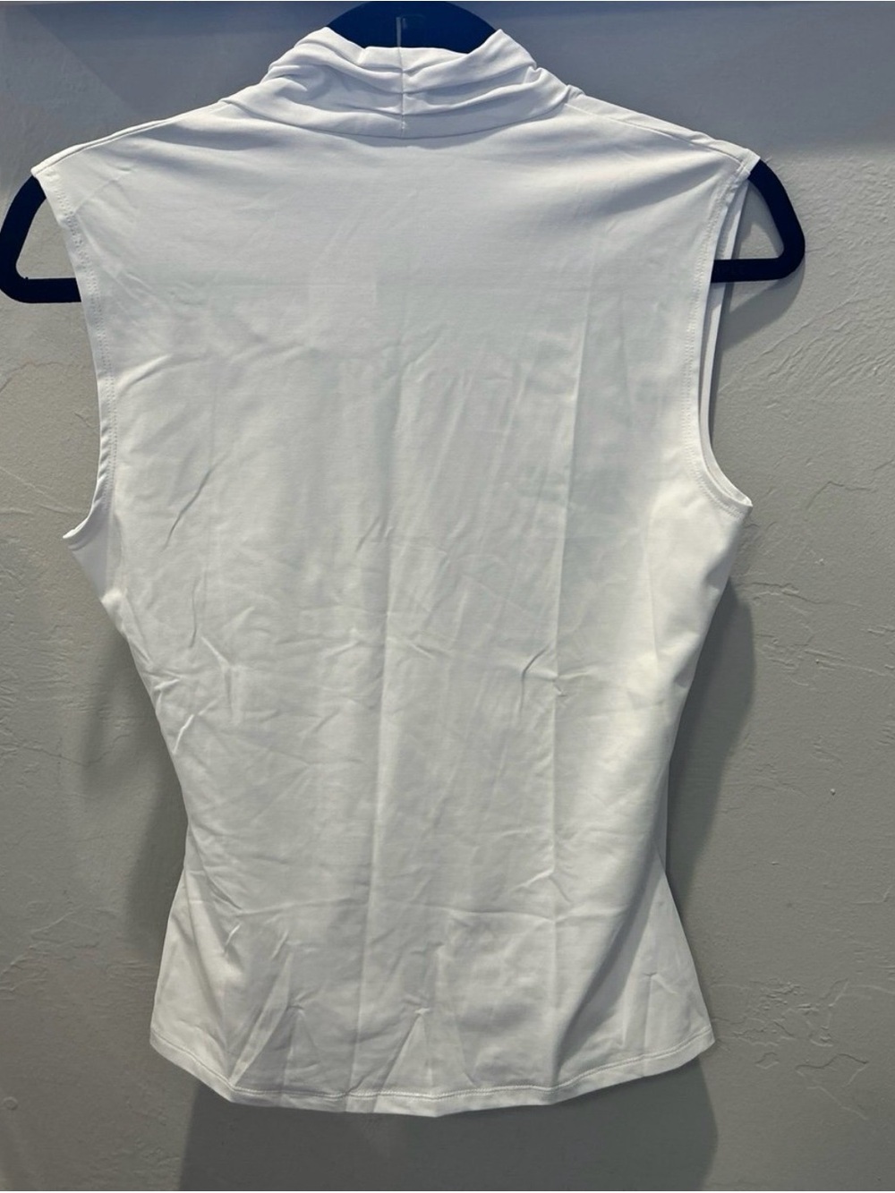 J McLaughlin white Draped Sleeveless Wrap-Front Top - Picture 2 of 5